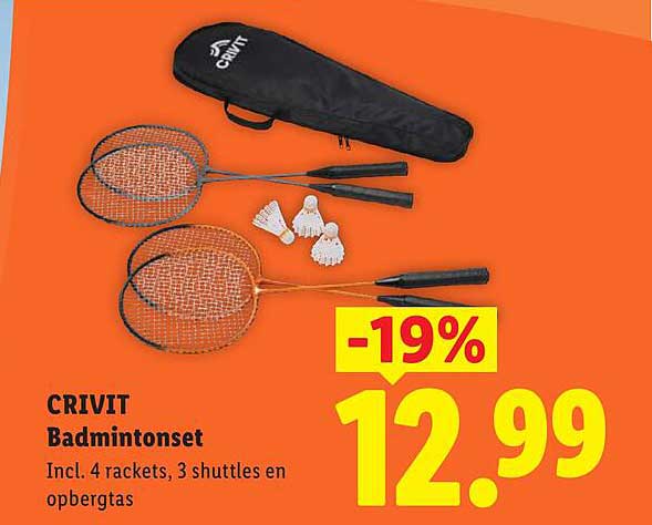 CRIVIT Badmintonset -19%