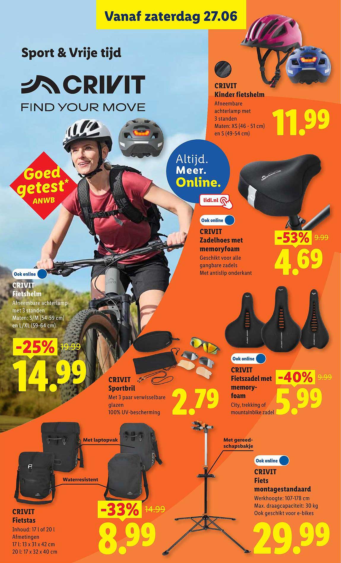 CRIVIT Kinder fietshelm