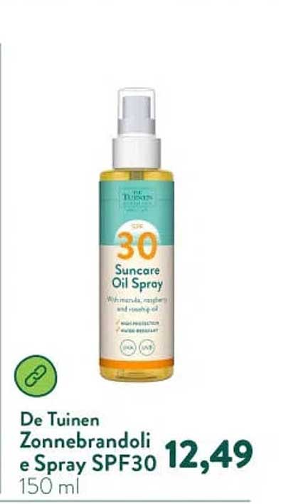 De Tuinen Zonnebrandolie Spray SPF30 150 ml