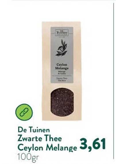 De Tuinen Zwarte Thee Ceylon Melange