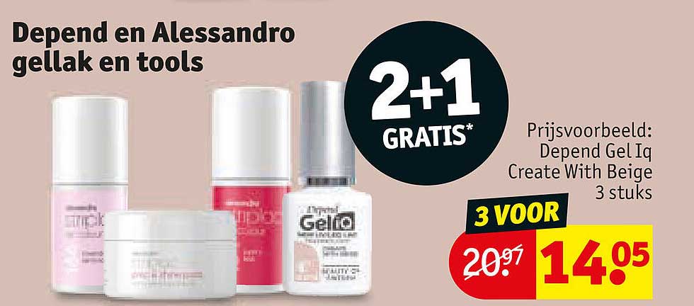 Depend en Alessandro gellak en tools 2+1 GRATIS*