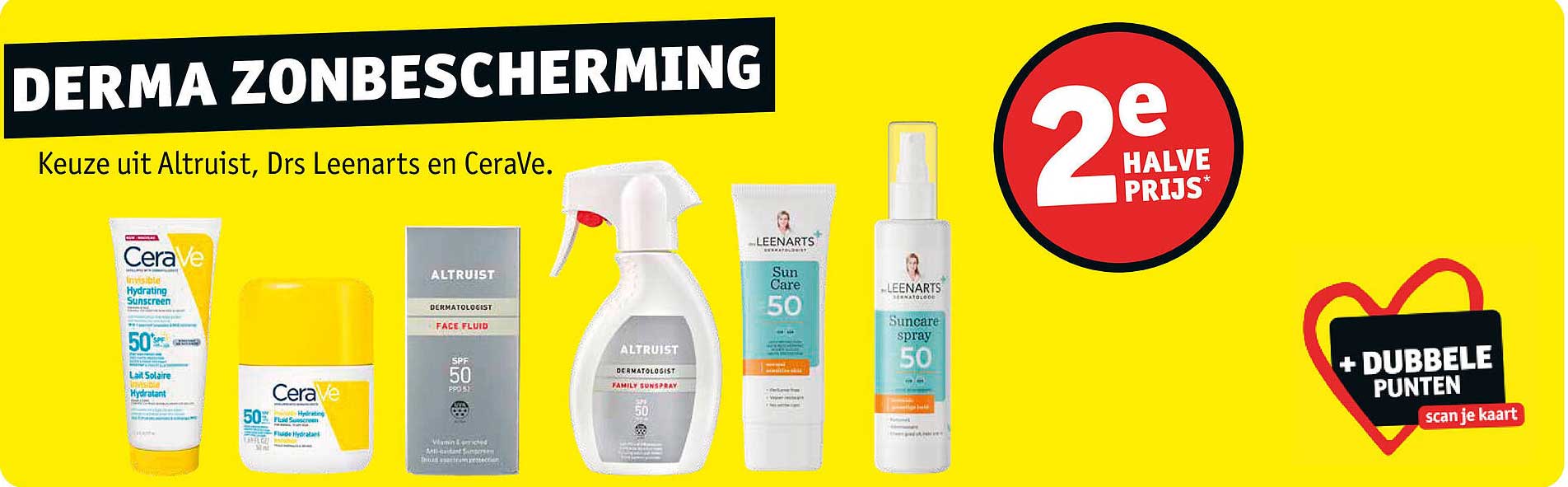 DERMA ZONBESCHERMING 2e halve prijs