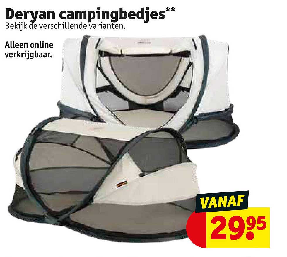 Deryan campingbedjes**