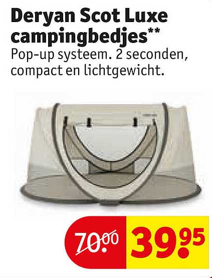 Deryan Scot Luxe campingbedjes**