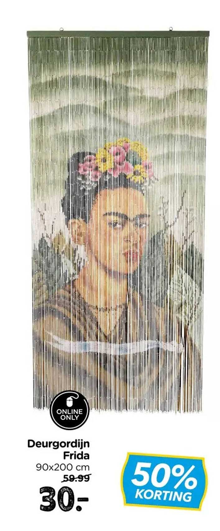 Deurgordijn Frida 90x200 cm 50% korting