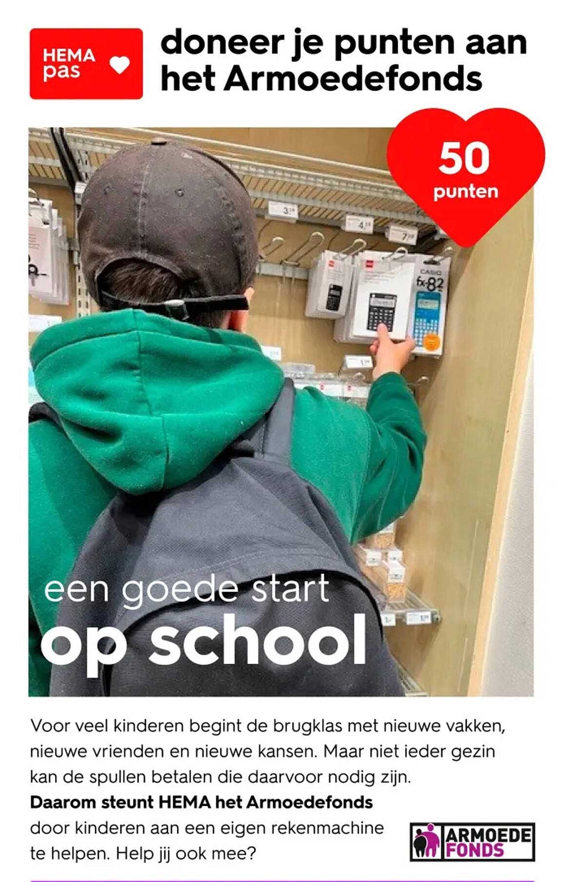 doneer je punten aan het Armoedefonds