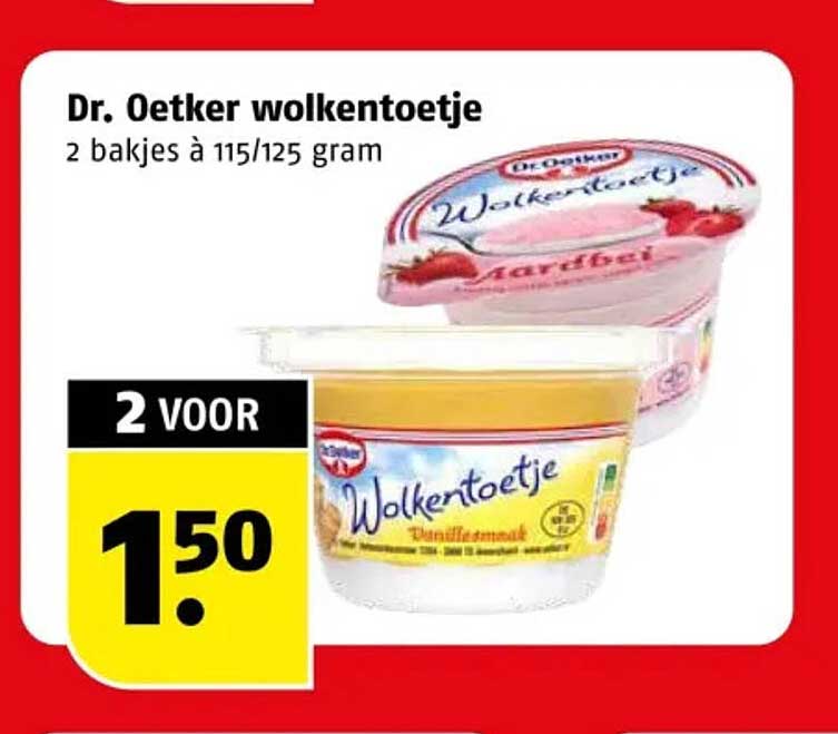 Dr. Oetker wolkentoetje