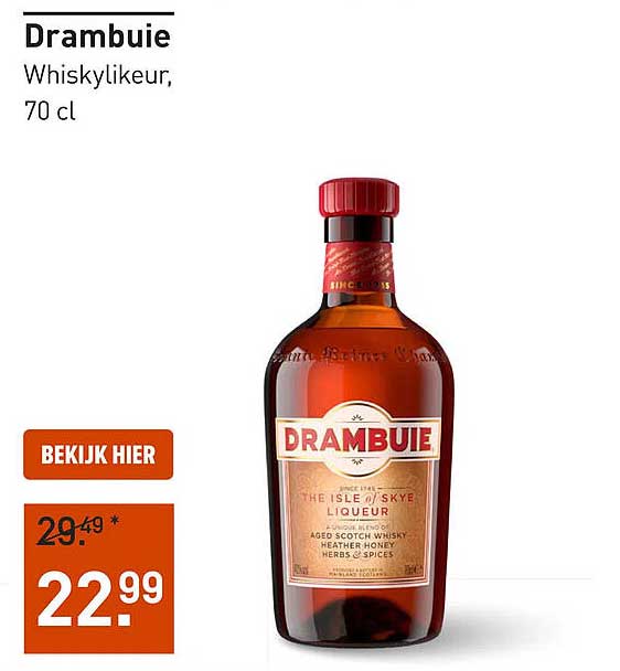 Drambuie Whisky likeur, 70 cl