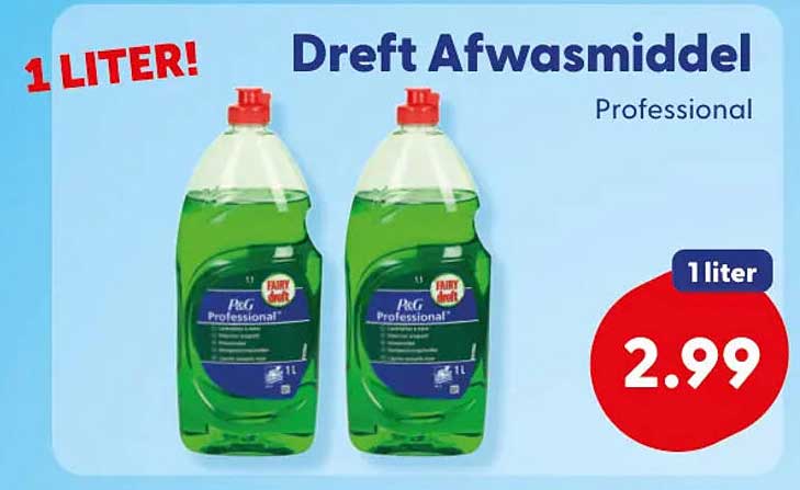 Dreft Afwasmiddel Professional 1 liter