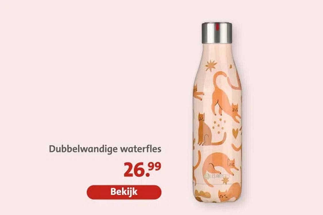 Dubbelwandige waterfles