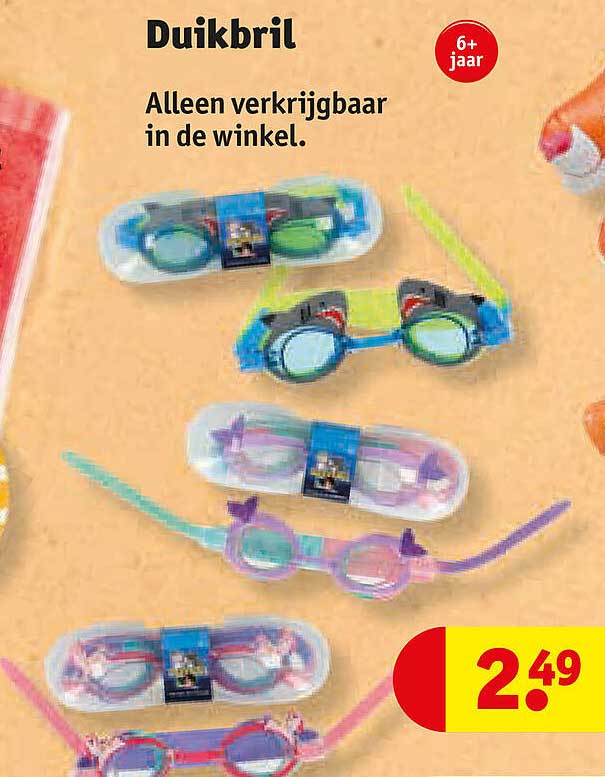 Duikbril Alleen verkrijgbaar in de winkel.