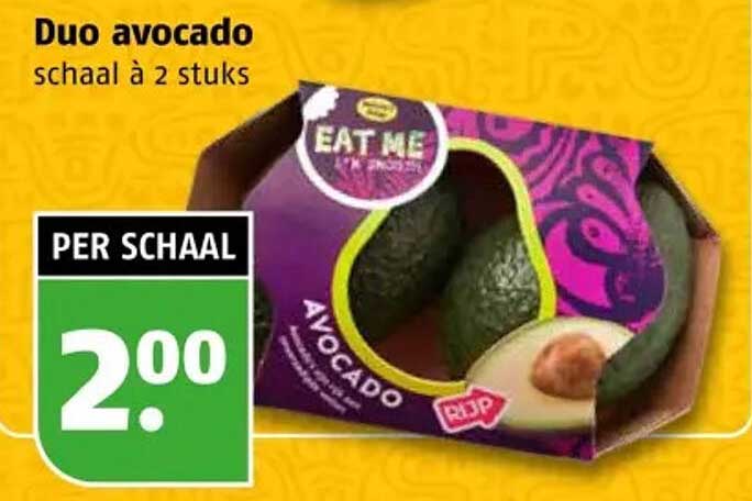 Duo avocado schaal à 2 stuks