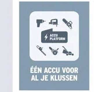 ÉÉN ACCU VOOR AL JE KLUSSEN