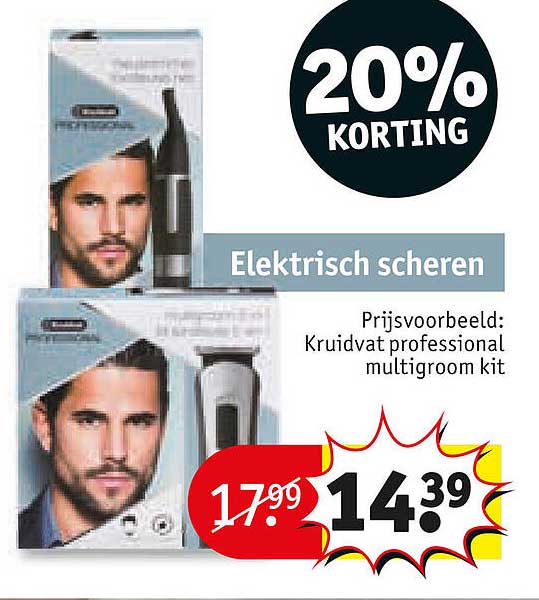Elektrisch scheren 20% korting