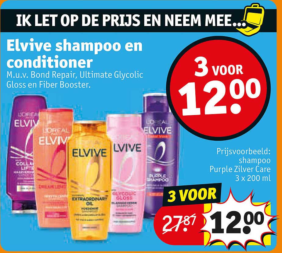 Elvive shampoo en conditioner