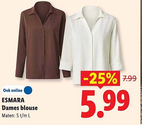 ESMARA Dames blouse -25%