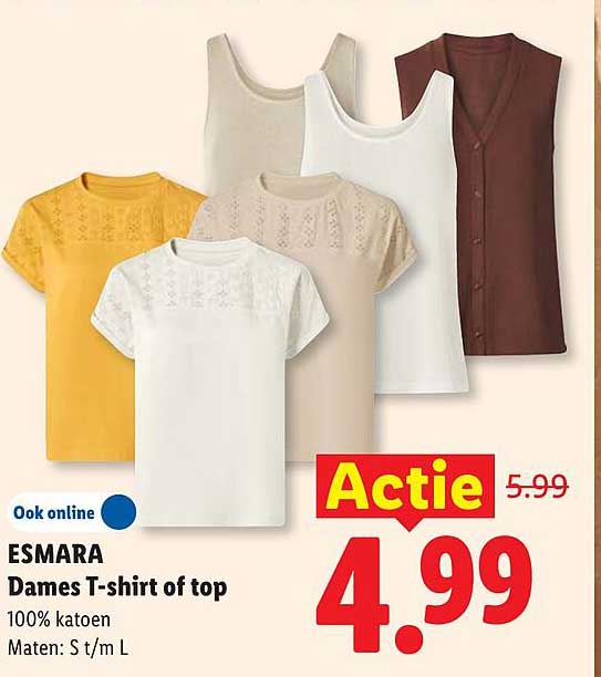 ESMARA Dames T-shirt of top