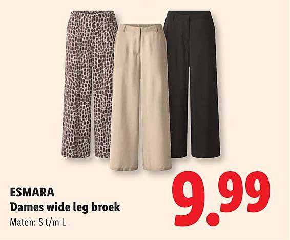 ESMARA Dames wide leg broek