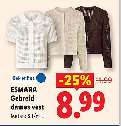 ESMARA Gebreid dames vest