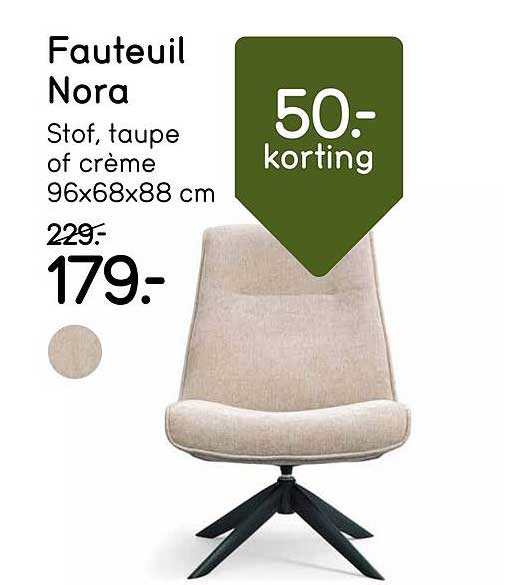 Fauteuil Nora 50- korting