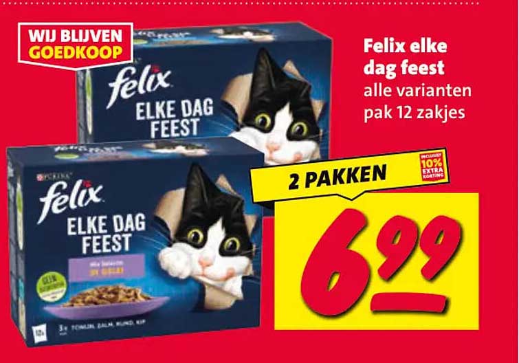 Felix elke dag feest alle varianten pak 12 zakjes 2 pakken
