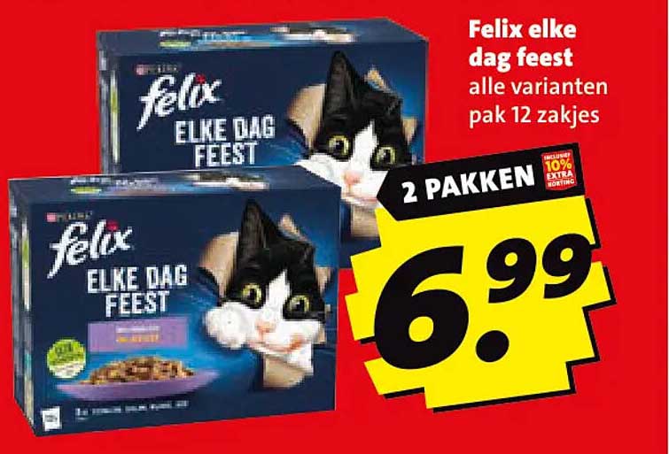 Felix elke dag feest alle varianten pak 12 zakjes 2 pakken