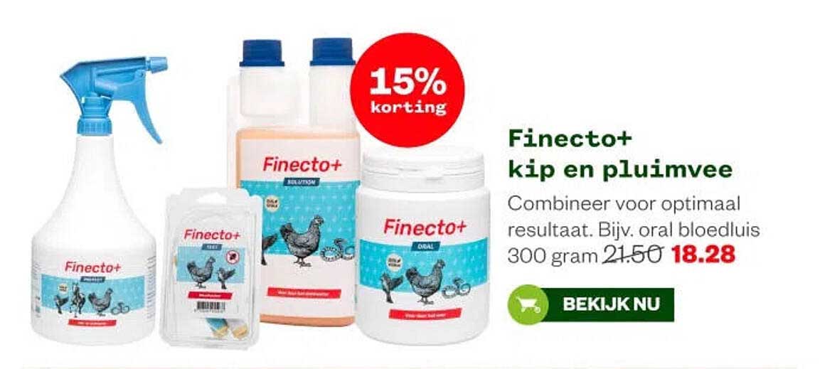 Finecto+ kip en pluimvee 15% korting