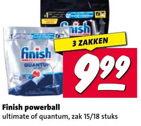 Finish powerball ultimate of quantum, zak 15/18 stuks 3 ZAKKEN