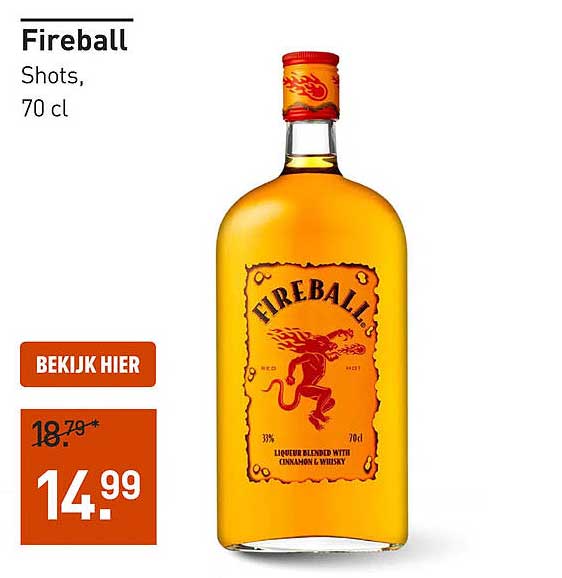 Fireball Shots, 70 cl