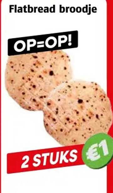 Flatbread broodje OP=OP! 2 STUKS