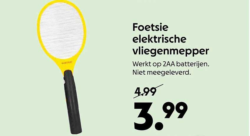 Foetsie elektrische vliegenmepper