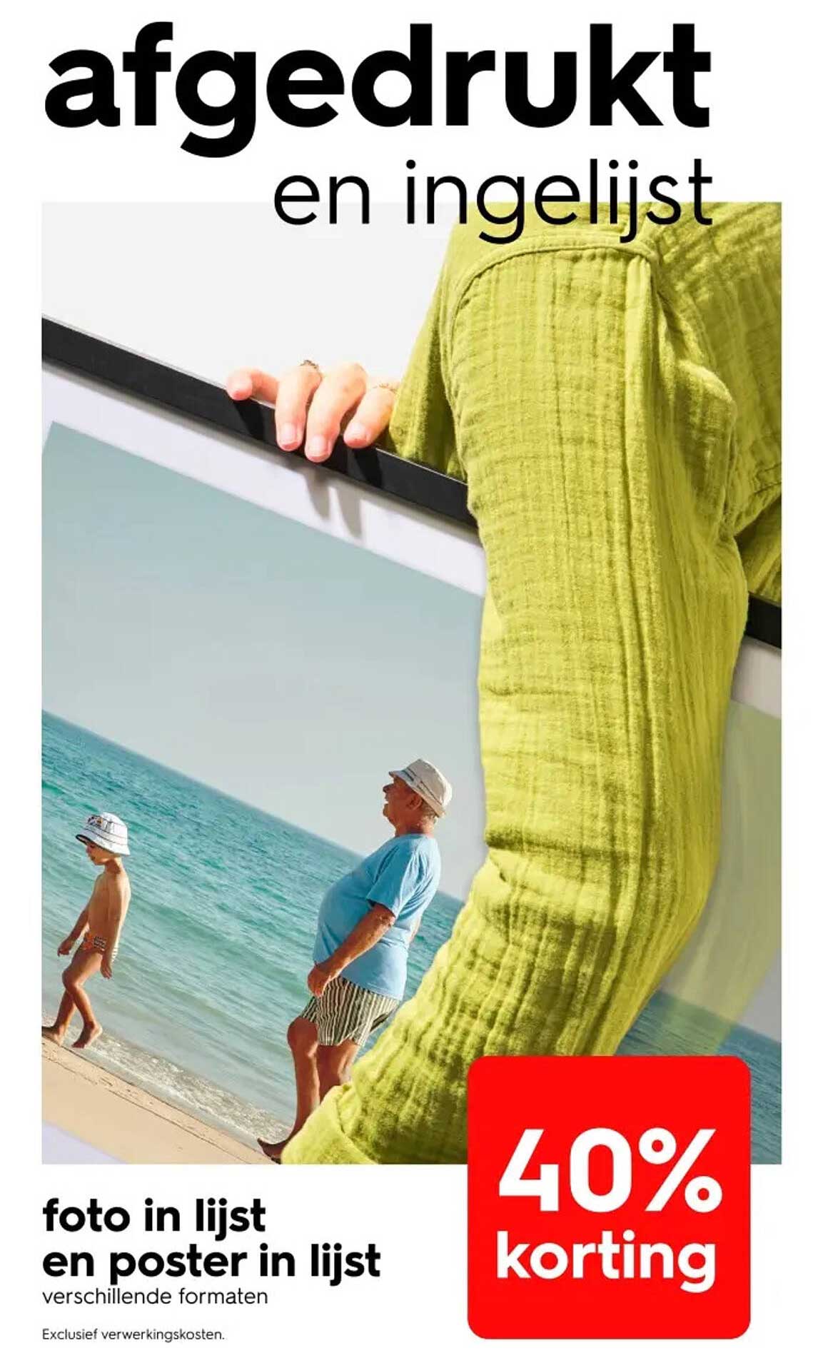 foto in lijst en poster in lijst verschillende formaten 40% korting