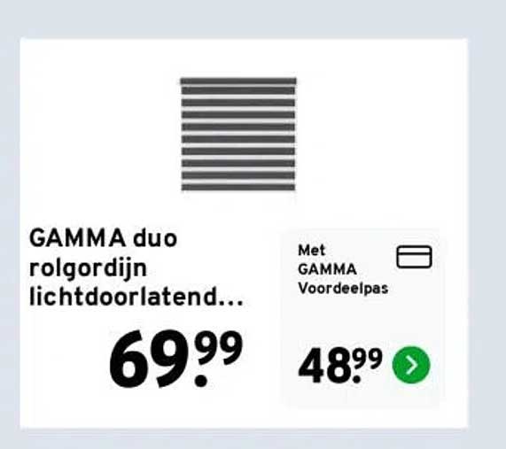 GAMMA duo rolgordijn lichtdoorlatend...