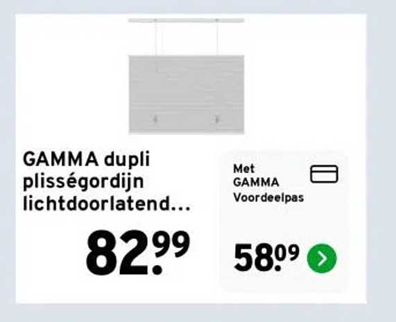 GAMMA dupli plisségordijn lichtdoorlatend...