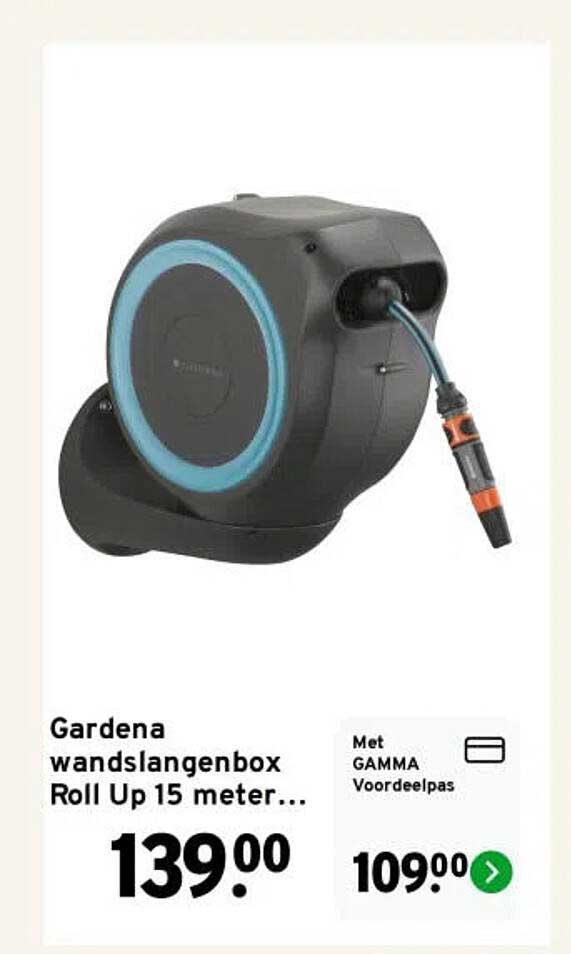 Gardena wandslangenbox Roll Up 15 meter...
