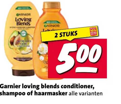 Garnier loving blends conditioner, shampoo of haarmasker alle varianten 2 STUKS