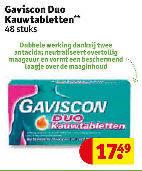 Gaviscon Duo Kauwtabletten** 48 stuks