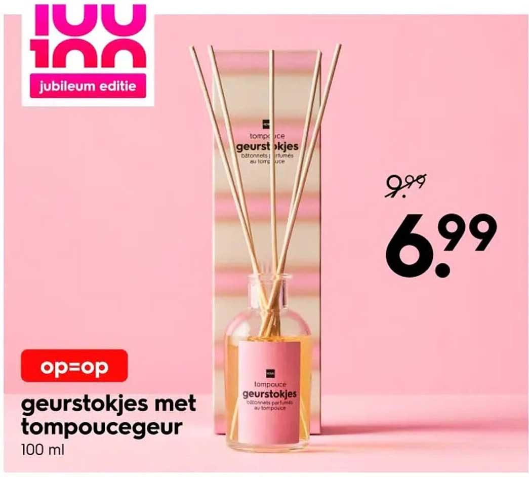 geurstokjes met tompoucegeur