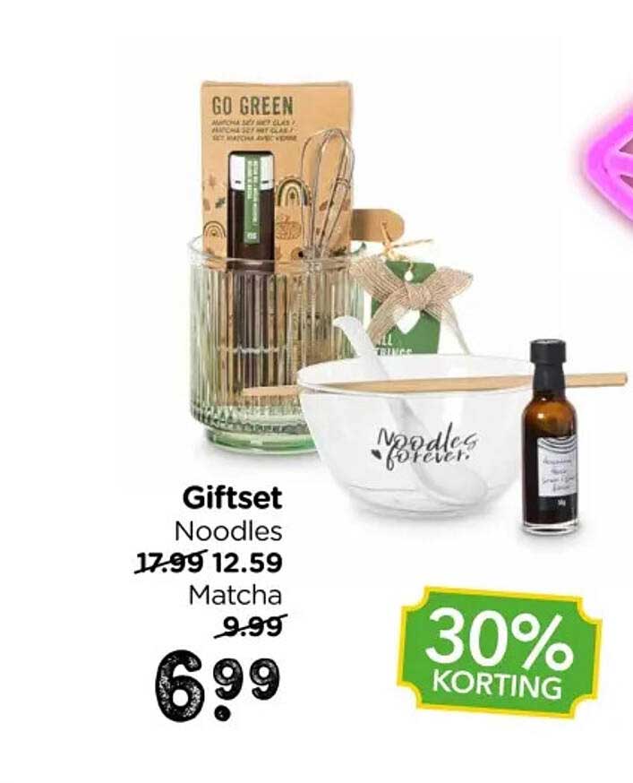 Giftset Noodles Matcha 30% korting
