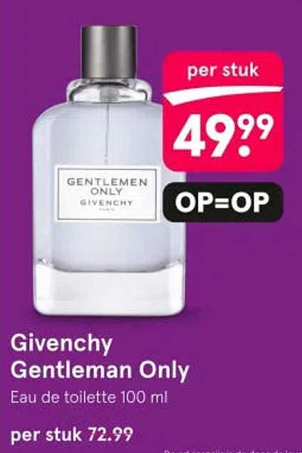 Givenchy Gentleman Only Eau de toilette 100 ml per stuk OP=OP