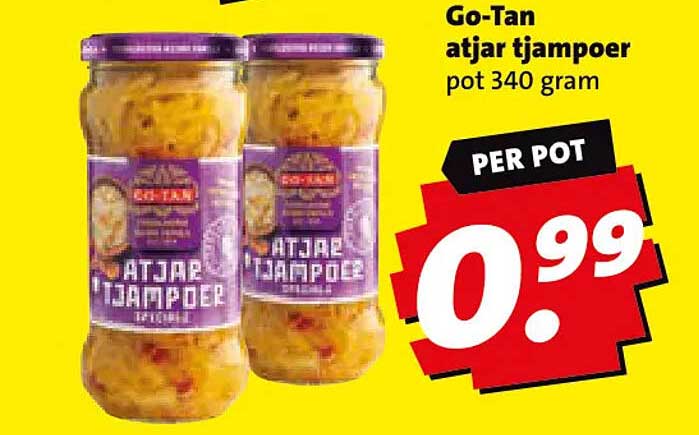 Go-Tan atjar tjampoer pot 340 gram