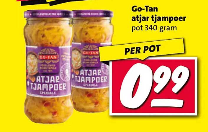 Go-Tan atjar tjampoer pot 340 gram PER POT