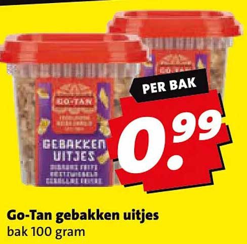 Go-Tan gebakken uitjes bak 100 gram