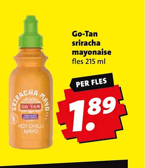 Go-Tan sriracha mayonaise fles 215 ml PER FLES