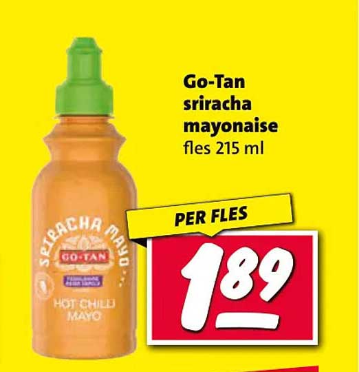 Go-Tan sriracha mayonaise fles 215 ml