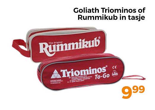 Goliath Triominos of Rummikub in tasje
