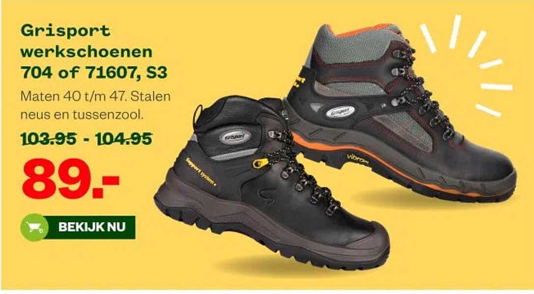 Grisport werkschoenen 704 of 71607, S3