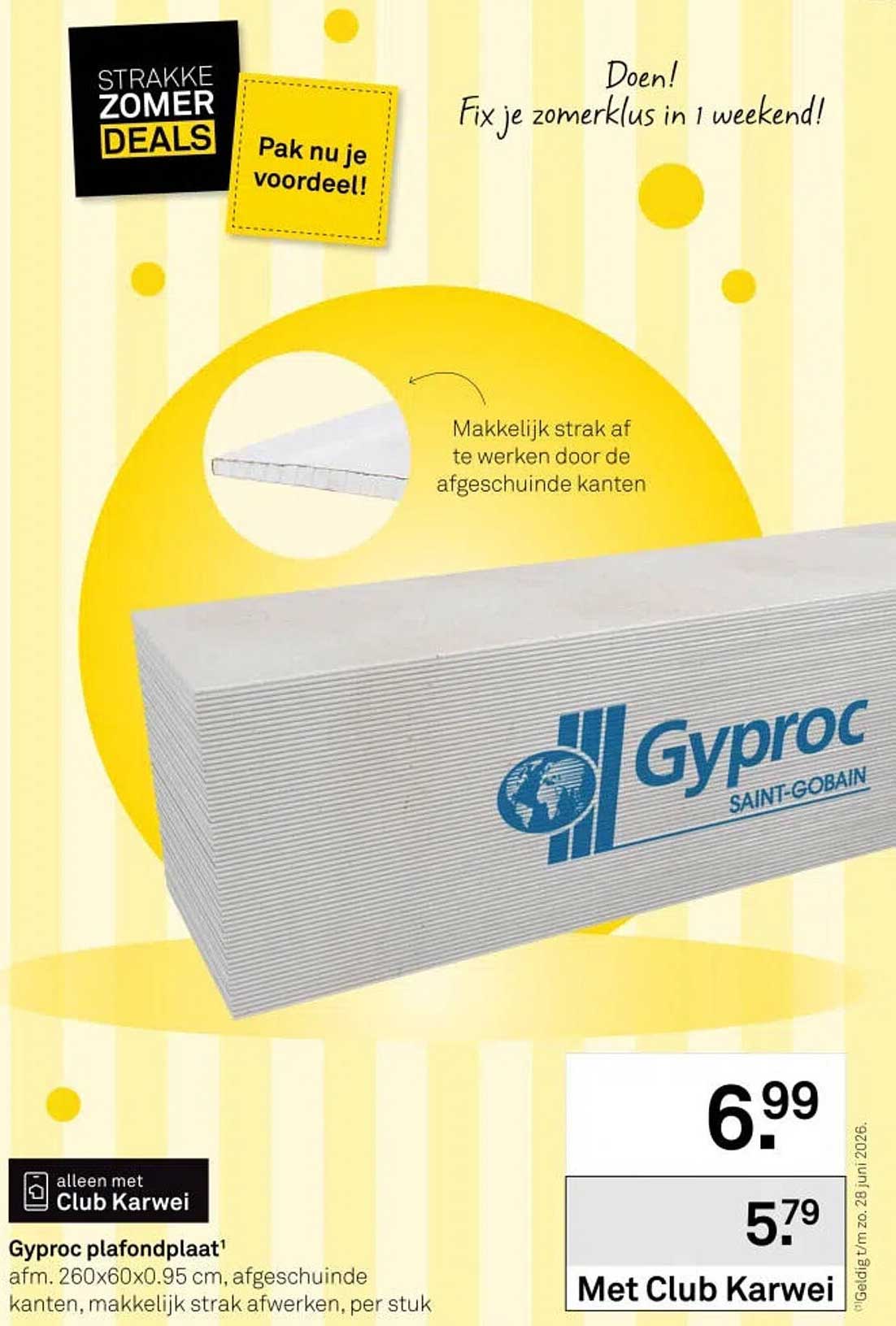 Gyproc plafondplaat
