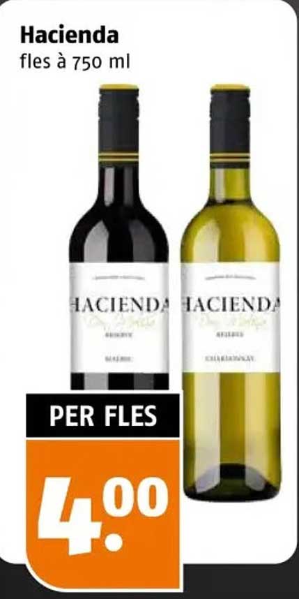 Hacienda fles à 750 ml PER FLES