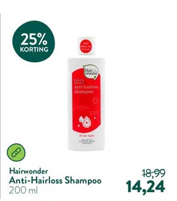 Hairwonder Anti-Hairloss Shampoo 200 ml 25% KORTING